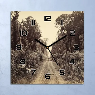 Produktbild von Wanduhr Echt-Glas-Küchenuhr  Forststraße Quarz Lautlos 30x30 Deko Bilder