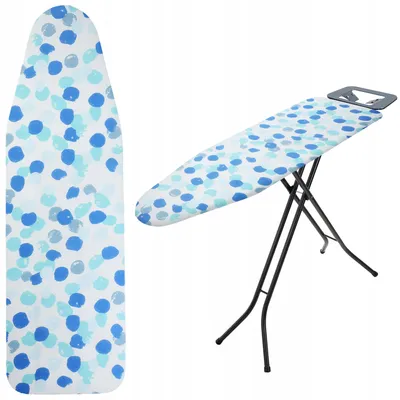 Obrázok produktu pre Poťah na žehliacu dosku KADAX, pružná podložka na žehliacu dosku, 126 x 45 cm, bodky