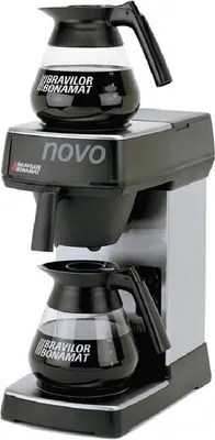 Produktbild von Bravilor Novo, Filterkaffeemaschine, 1,7 l, Gemahlener Kaffee, 2130 W, Schwarz, Silber