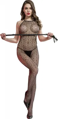 Produktbild von Cindylove - "The Courtney" Bodystocking für Damen LW469 (Einheitsgröße) (Schwarz)