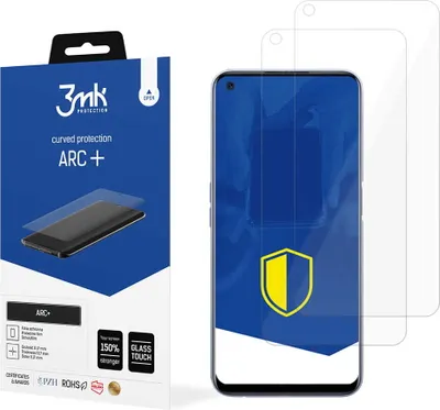 Produktbild von 3mk Display Schutzfolie ARC+ für Realme Narzo 30 Pro 5G  0,17mm Self-Heal (2 Stück)