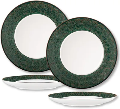 Zdjęcie produktu dla Talerze Wilmax 25 cm, zielone, porcelanowe, zestaw 2 szt. WL-667514/A2