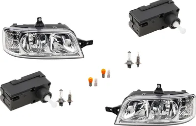Zdjęcie produktu dla Johns, reflektory odpowiednie dla Fiat Ducato 244 04/02- Światło. Lewy Prawy + serwomotor 1328426080 1337816080 0001328426080 1347692080 6208E3 13284250