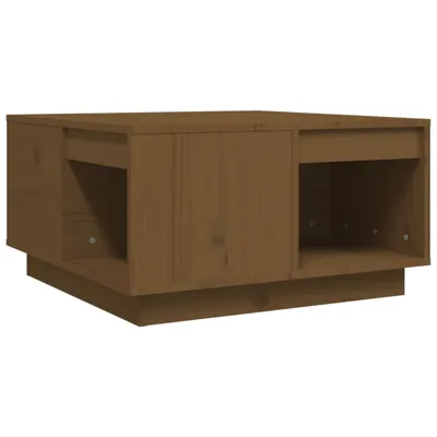 Produktbild von vidaXL Couchtisch Honigbraun 60x61x32,5 cm Massivholz Kiefer