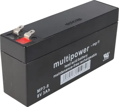 Produktbild von Multipower Blei-Akku MP3-8 Pb 8V / 3Ah
