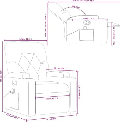 Imagen del producto de Sillón de masaje y relax, color crema