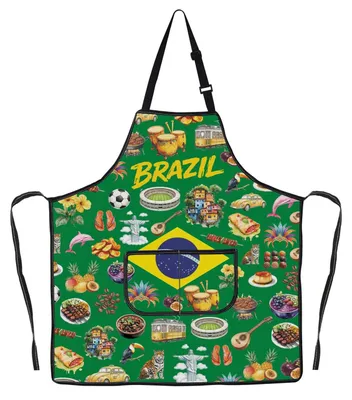 Productafbeelding van Braziliaans Schort met Vlaggenontwerp voor Koks