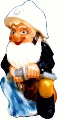 Zdjęcie produktu dla Gnom ogrodowy, strażak, figurka, statuetka, dekoracja, 8813