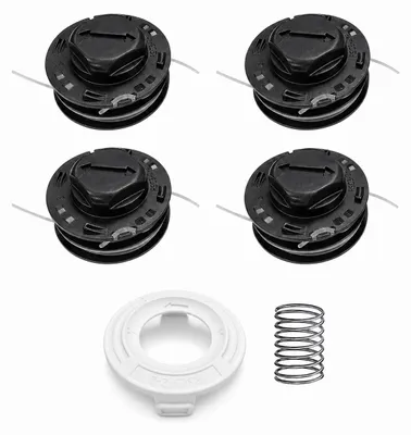 Image de INF Kit de Tête de Coupe Bordure - 4 Bobines + 1 Couvercle + 1 Ressort