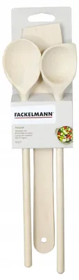 Produktbild von Fackelmann 3-teiliges Holz Küchenutensilien-Set Kochlöffel