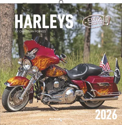 Productafbeelding van Harley-Davidson 2026 - Brochurekalanders, 30x30 cm (30x60 cm open)
