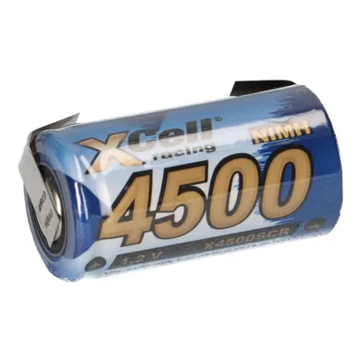 Produktbild von XCell Racing Einzelzelle Ni-MH 4500mAh 1,2V Sub C X4500SCR mit U- Lötfahne
