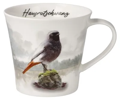 Kaffee-/Teetasse Vogel des Jahres 2025 Hausrotschwanz, 1 Stück