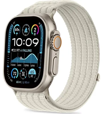 Image de Bracelet en nylon pour Apple Watch 49/46/45/44 mm, marque Tech-Protect, couleur crème