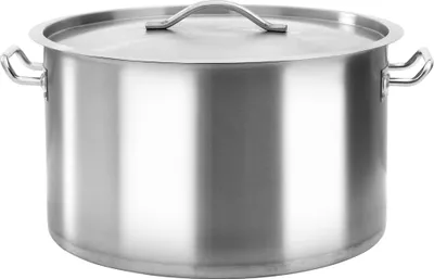 Image de vidaXL Marmite à soupe 58 L 50×30 cm Acier inoxydable