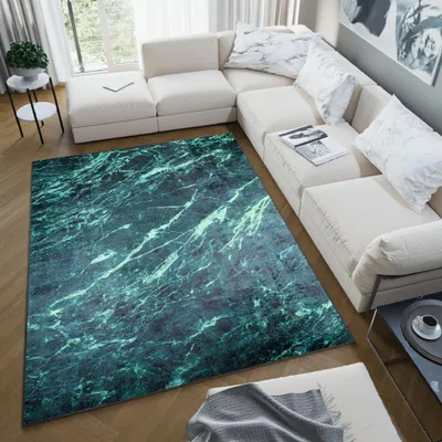 Immagine prodotto di Tappeto Tapiso TOSCANA Moderno Verde scuro Soggiorno OEKO-TEX 140 x 200 cm