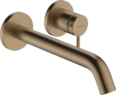 Produktbild von hansgrohe Tecturis S Einhebel-Waschtischarmatur Unterputzmodell für Wandmontage, EcoSmart+, Ausladung 225mm, 73351140