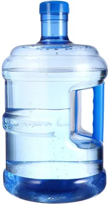 Obrázek produktu pro Unyqoos® Láhev na vodu 5 litrů – plast vhodný pro styk s potravinami, šroubovací uzávěr a madlo, široký otvor vhodný pro kempování a outdoorové aktivity