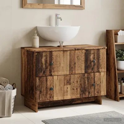 Imagen del producto de Maison Exclusive - Mueble para lavabo EDE, madera reciclada, 82 x 41 x 59 cm, material de madera