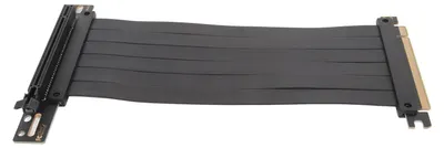 Obrázek produktu pro PCIE 3.0 X16 Riser kabel Vysokorychlostní flexibilní 90stupňový prodlužovací konektor pro rozšíření karty Grafika Černá 20 cm/7,9 palce