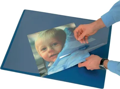 Zdjęcie produktu dla Q-Connect® KF26799 Podkładka do pisania - 63 x 50 cm, niebieska