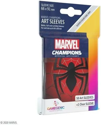 Produktbild von GameGenic Marvel Champions Art Sleeves: Spider Man (50-Pack)