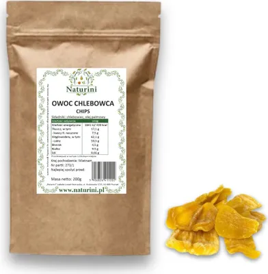 Zdjęcie produktu dla CHLEBOWIEC SUSZONY OWOC chlebowca naturalna przekąska ZDROWY CHIPS 1kg