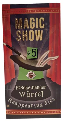 Zdjęcie produktu dla TRENDHAUS 957856, Magiczny Pokaz nr 5 [Kubek z pojawiającym się kostką], Niesamowite sztuczki magiczne dla dzieci od 6 roku życia, zawiera filmy instruktażowe online