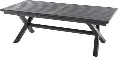Produktbild von Ausziehbarer gartentisch "axiome" granitschiefer 10 plätze aus epoxybehandeltem aluminium - Hespéride