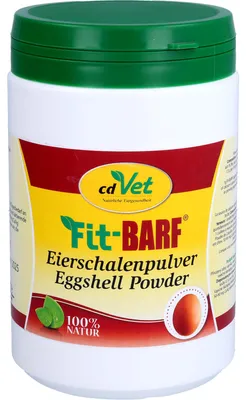 Produktbild von cdVet Fit-BARF Eierschalenpulver 1000 g, Katze / Hund, Puder, Gesundheit der Knochen, Adult, Kalzium, Topf