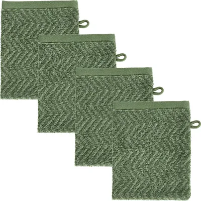 Produktbild von REDBEST Waschhandschuh Palmdale" 4er-Pack grün 16x21 cm"