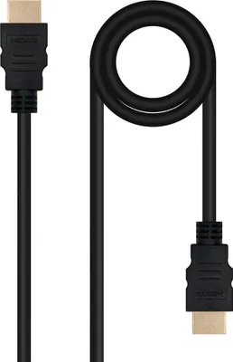 Produktbild von Nanocable 10.15.3800, 0,5 m, HDMI Typ A (Standard), HDMI Typ A (Standard), 3D, 18 Gbit/s, Schwarz