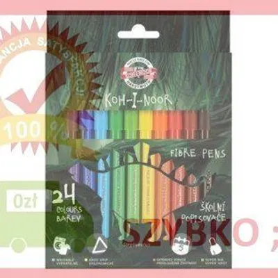 Image de Feutres Dino, 24 couleurs - Koh-I-Noor