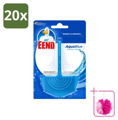Produktbild von 20 x WC Eend Toiletblok Aqua Blue - 40 g - Sparpackung - 20 Stücke