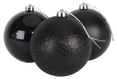 Productafbeelding van 112-delige kerstversiering, zwart