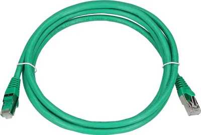 Imagen del producto de Cable de conexión LAN Extralink CAT6 FTP de 2 metros, con cable de cobre, Gigabit Ethernet (1 Gbit/s), conector RJ45, color verde