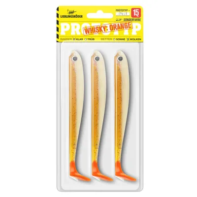 Produktbild von Lieblingsköder Gummifisch Hechtköder (15 cm, Whisky Orange) Farbe: Whisky Orange