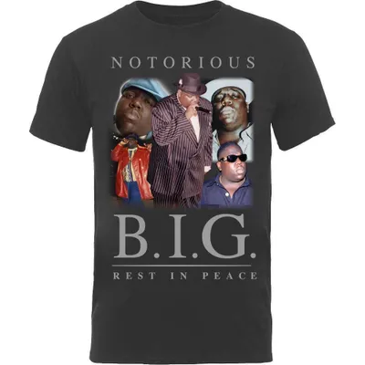 Produktbild von Notorious B.I.G. Collage Black L T-Shirt