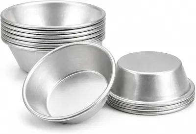 Imagen del producto de Moldes mini, paquete de 16 unidades, diámetro de 7 cm, reutilizables, para pasteles y magdalenas