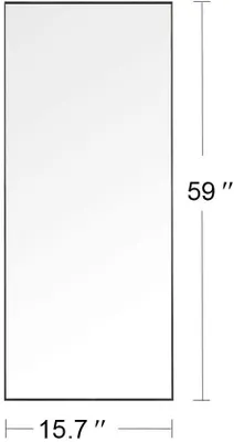 Image de Miroir intégral ProximaX 40 x 150 cm, miroir sur pied et miroir mural 2 en 1, miroir d'habillage, miroir de vestiaire pour la chambre à coucher, le salon et l'entrée, noir