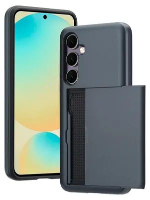 Imagen del producto de Funda Trasera con Ranura para Tarjetas para Samsung Galaxy S24 FE - Azul oscuro