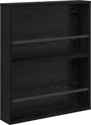 Produktbild von vidaXL Magazinregal Schwarz Eichen-Optik 60 x 12 x 70 cm Holzwerkstoff