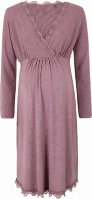 Immagine prodotto di Abito da allattamento viola con ombelico per mamme alla moda