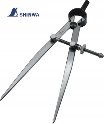 Produktbild von Shinwa Tischler-Anreißzirkel 150 mm Kohlenstoffstahl Präzisions-Japan