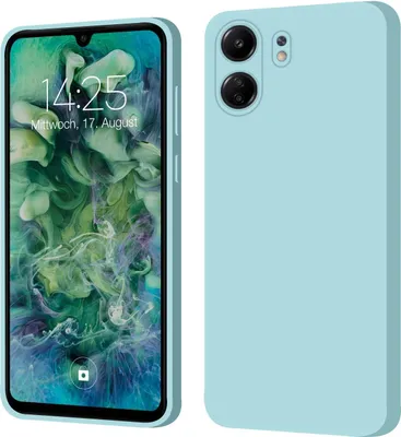 Produktbild von Hülle für Xiaomi Redmi 13C Case Cover Bumper Silikon Softgrip Schutzhülle Farbe: Hellblau
