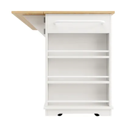 Image de Ilot de cuisine, chariot de cuisine équipé d'une multiprise, armoire de cuisine, chariot de service avec plan de travail, armoire buffet