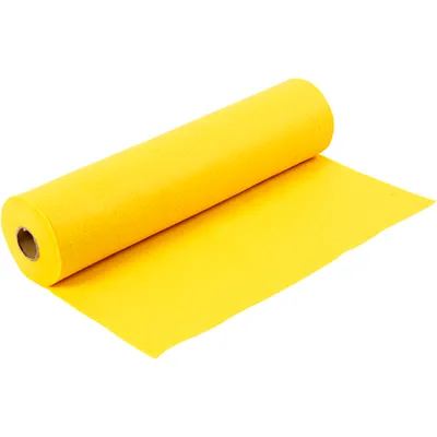 Produktbild von Bastelfilz Gelb, 45 cm x 1,5 mm x 5 m, 180-200 g, Rolle