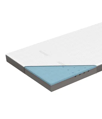 Produktbild von Genius Eazzzy Topper Deluxe 220x200cm Höhe 9 cm H2 H3 - orthopädische Matratzentopper für Matratze & Boxspringbett aus Gelschaum Matratzenauflage