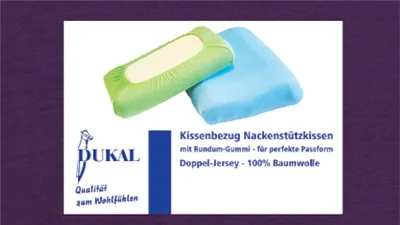 Produktbild von Bezug Nackenstützkissen : Farbe - Lila, Größe - 40x80 cm