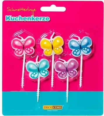 Produktbild von Kuchenkerzen Schmetterlinge